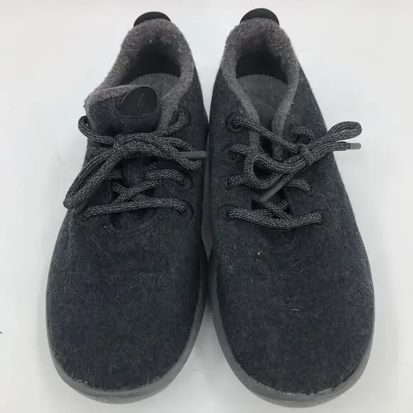 Allbirds Men's Sz 8 Wool Runner Mizzles Running Shoes Black Gray WR M8